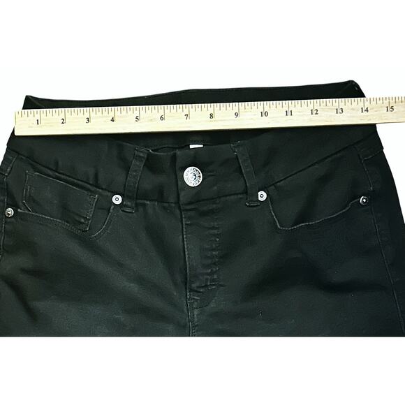Seven7 Tummyless Mid-Rise Skinny Black Jeans Size 12 29X29 - Picture 2 of 8